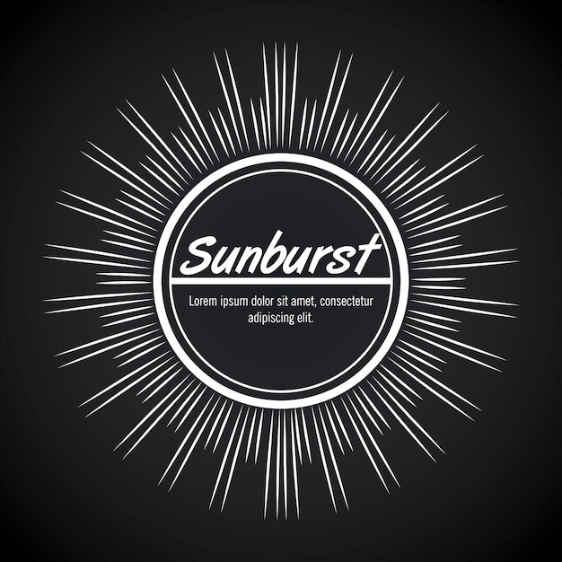 Projeto do fundo do sunburst