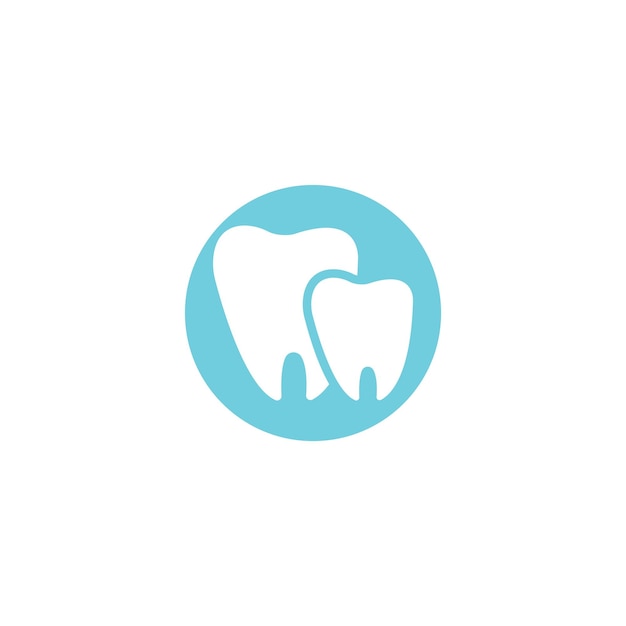 Projeto do ícone da ilustração do vetor do modelo do logotipo dental