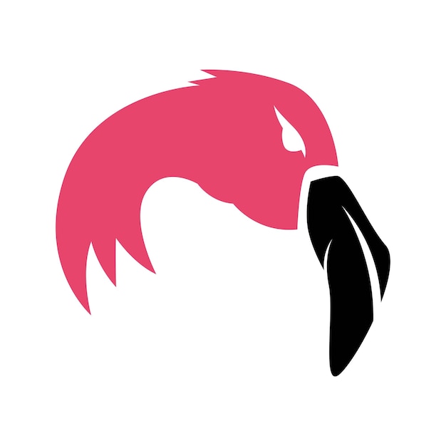 Projeto do ícone do logotipo do flamingo