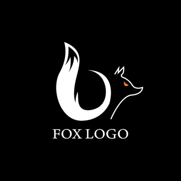 Vetor projeto do logotipo da fox