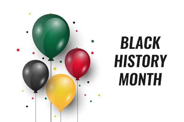 Projeto do modelo da ilustração do mês da história negra