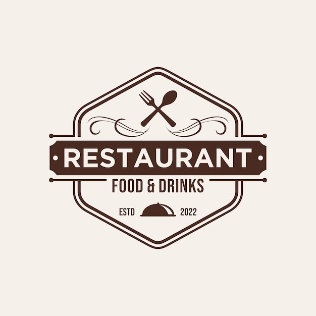 Projeto do restaurante logotipo