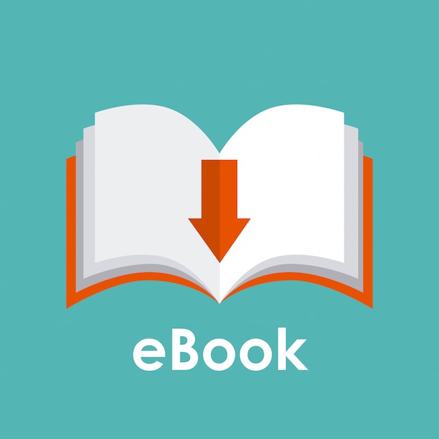 Projeto eBook sobre ilustração vetorial de fundo azul