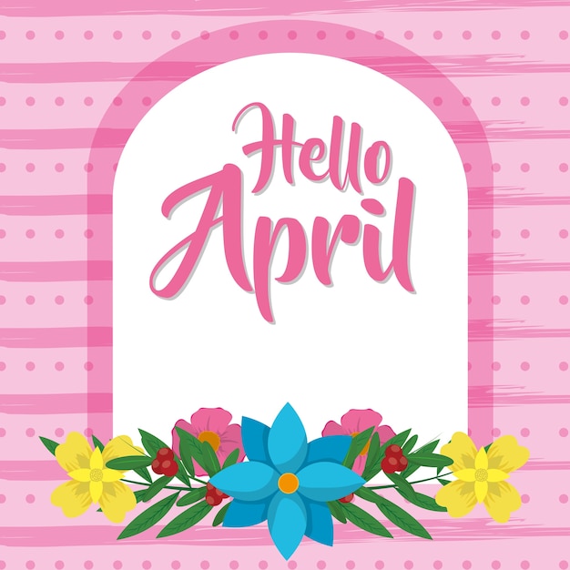 Vetor projeto hello april