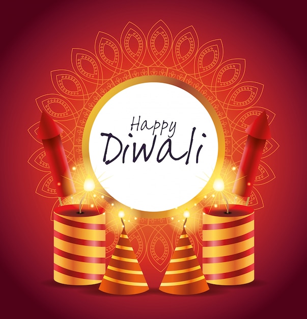 Projeto indiano feliz da celebração de diwali