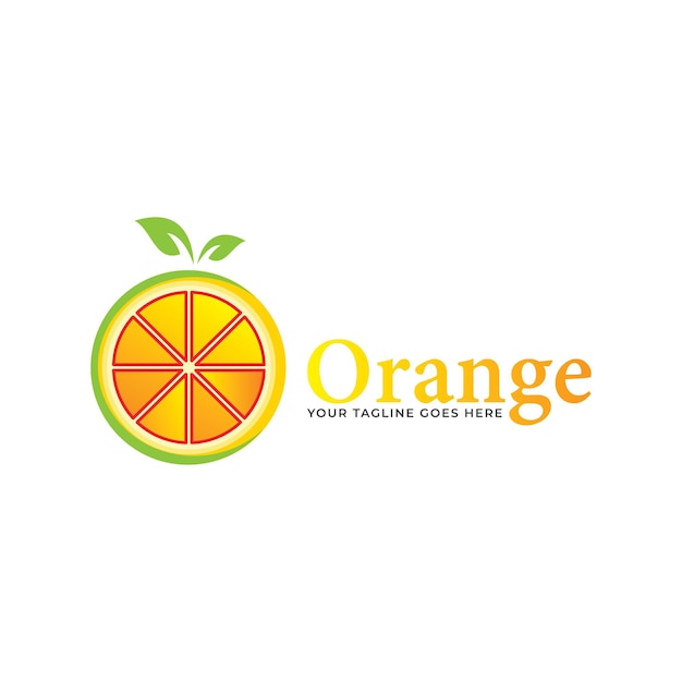 Projeto laranja Projeto de ilustração de ícone vetorial
