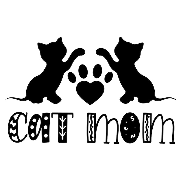 Vetor projeto svg do gato