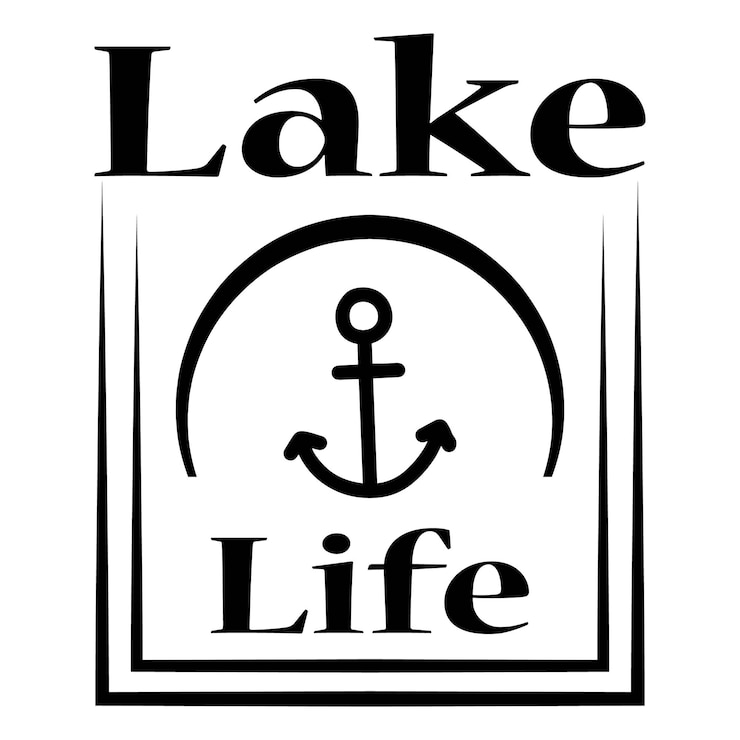 Vetor projeto svg do lago