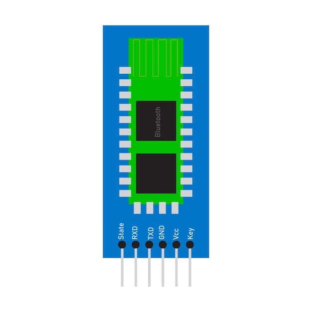 Vetor projeto vetorial de módulo bluetooth para arduino