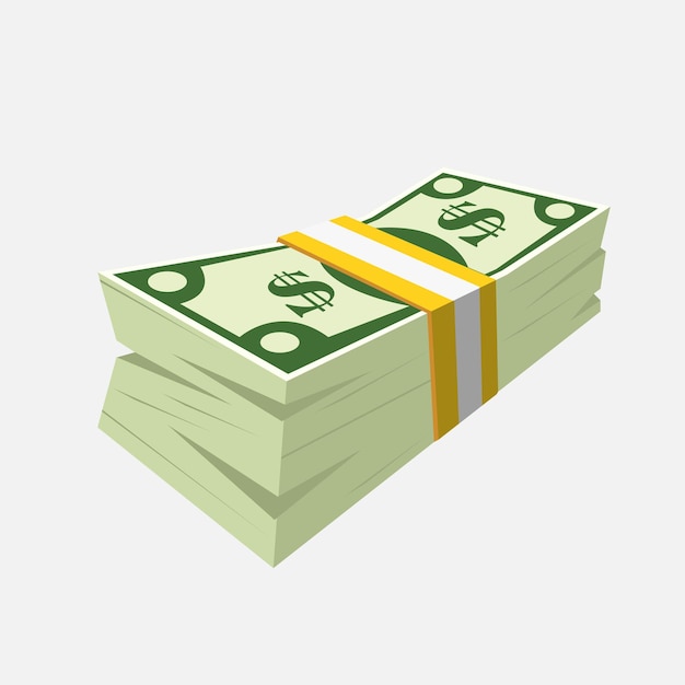Projeto vetorial plano do pacote Doller