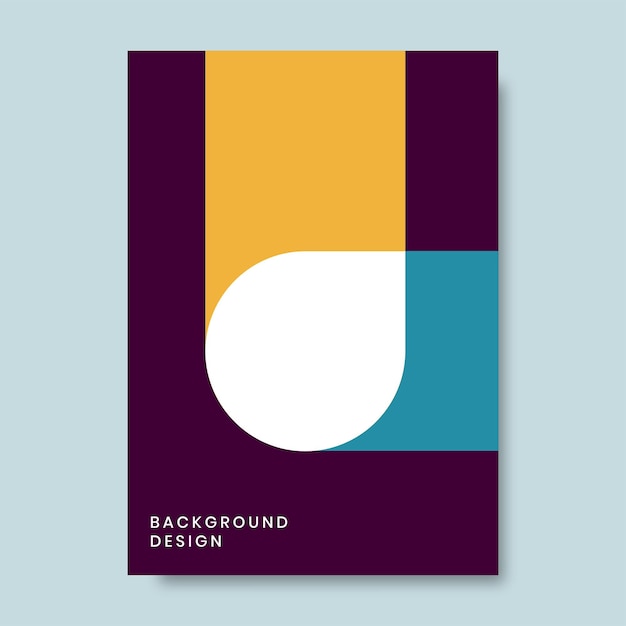 Vetor projetos de brochura de capa de livro em estilo geométrico