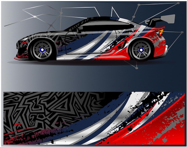Projetos de fundo de corrida de listras abstratas gráficas para aventura de corrida de rally de veículos e corridas de carros
