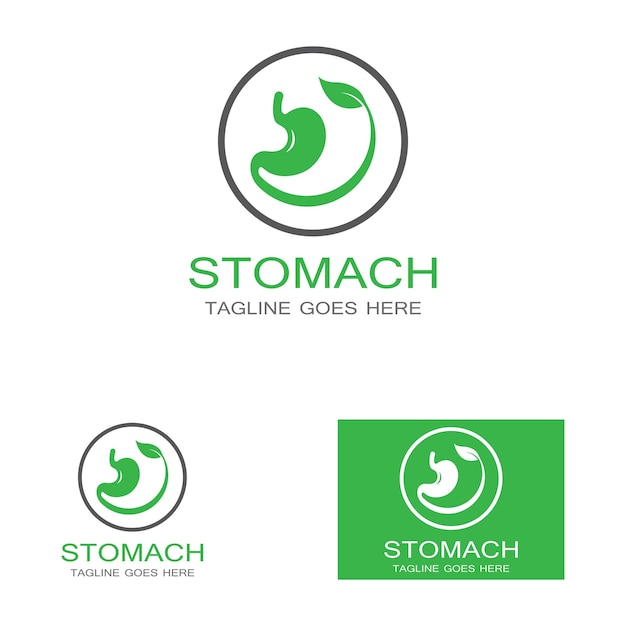 Projetos de ícones de cuidados com o estômago