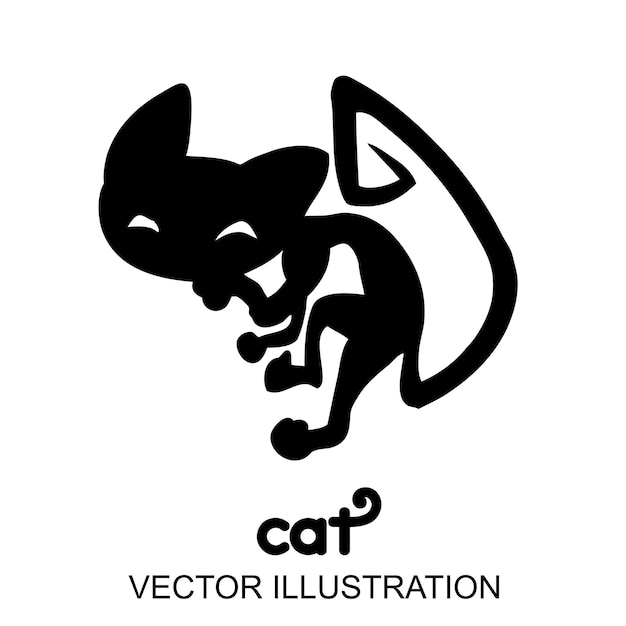 Vetor projetos de ilustração vetorial de gato