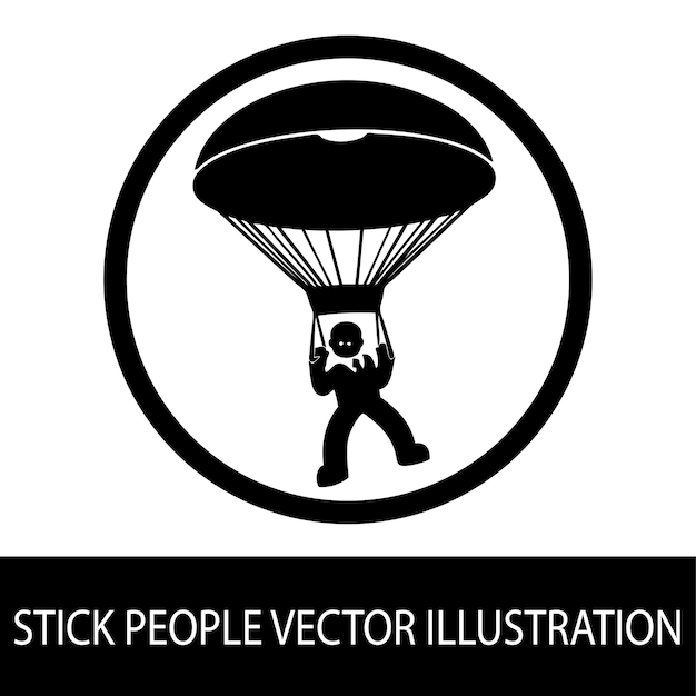 Projetos de ilustração vetorial de pessoas da vara