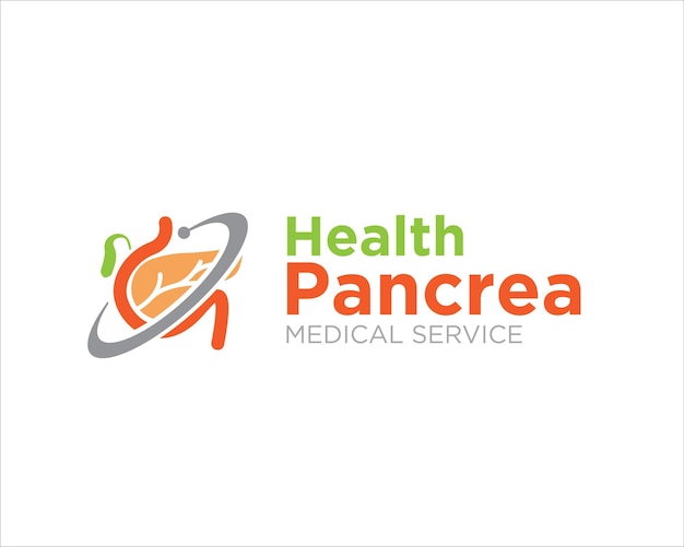 Vetor projetos de logotipo de pâncreas de saúde para serviços médicos