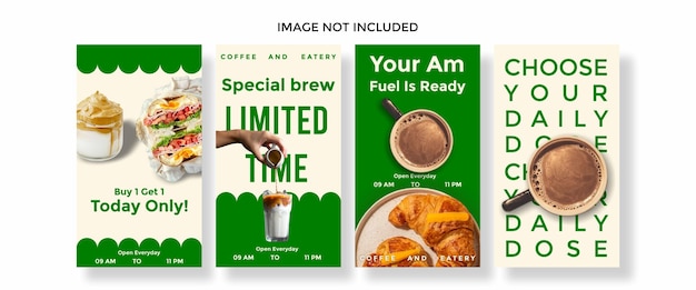 Promoção de Café para Histórias do Instagram