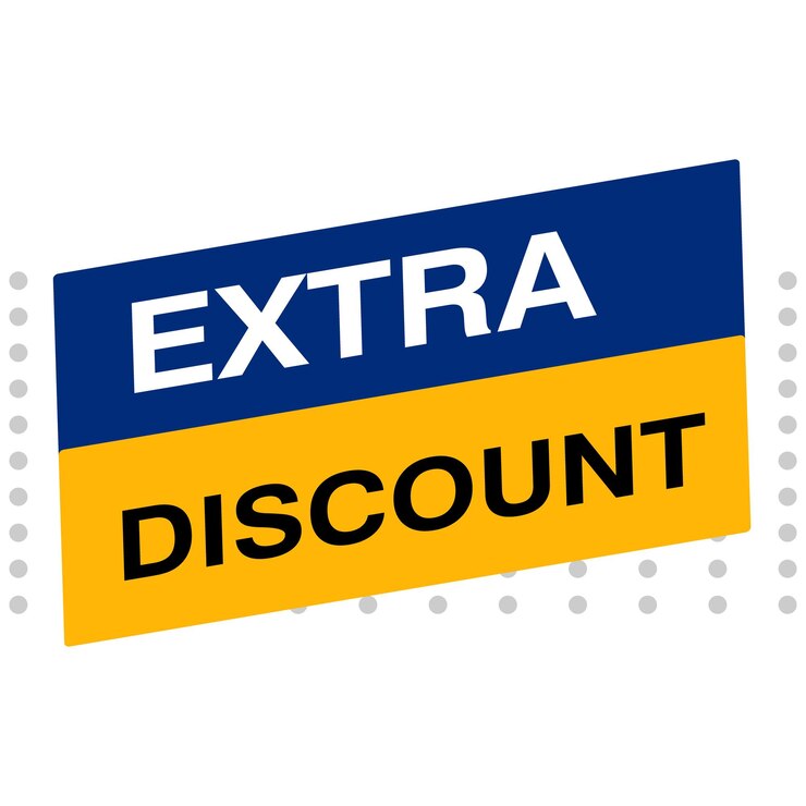 Vetor promoção de desconto extra comprar oferta de design de negócios venda de desconto compras promoção especial de varejo