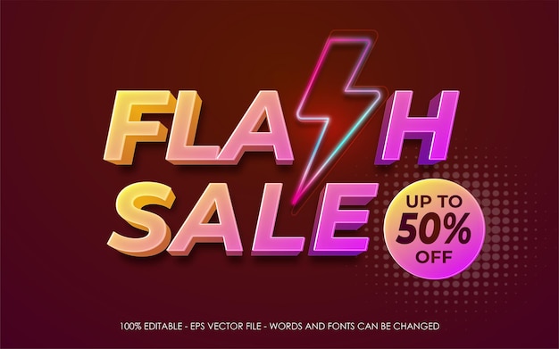 Promoção de modelo de banner de venda em flash