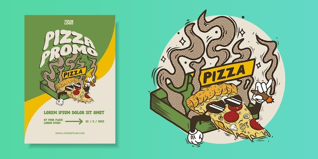 Vetor promoção de pizza