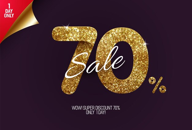 Promoção shine golden com 70% de desconto