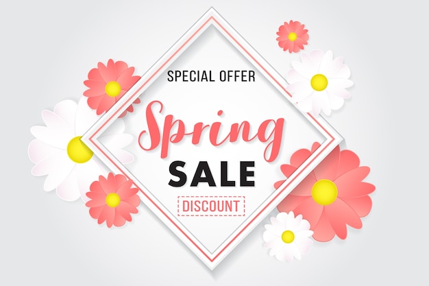 Promotion background poster banner spring sale