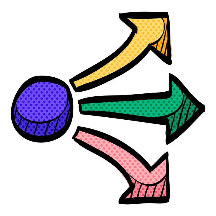 Vetor propagando setas ícone de meia-tona ilustração vetorial de cores desenhada à mão