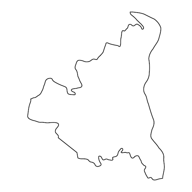 Vetor província de mapa do distrito de rezina da ilustração vetorial da moldávia