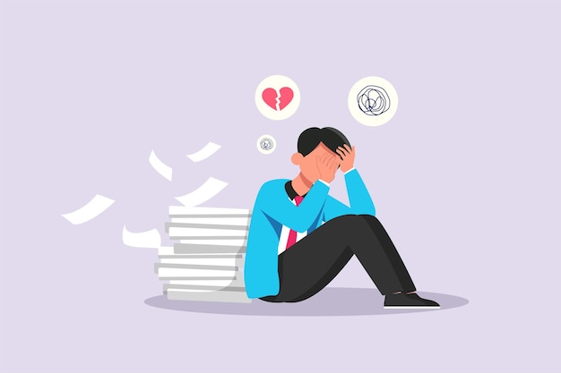 Psicologia mundial saúde mental conceito dia colorido ilustração vetorial plana isolada
