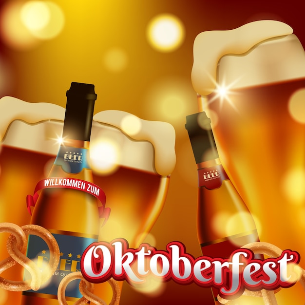 Publicidade do tradicional festival de cerveja oktoberfest