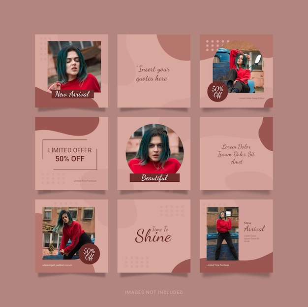 Puzzle Social Media Template Post Instagram
