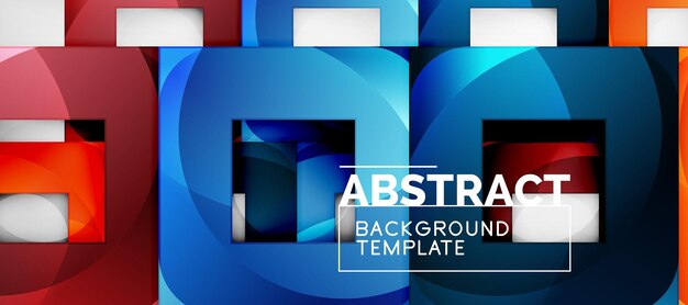 Quadrado de fundo quadrados abstratos em gráfico de negócios ou modelo techno