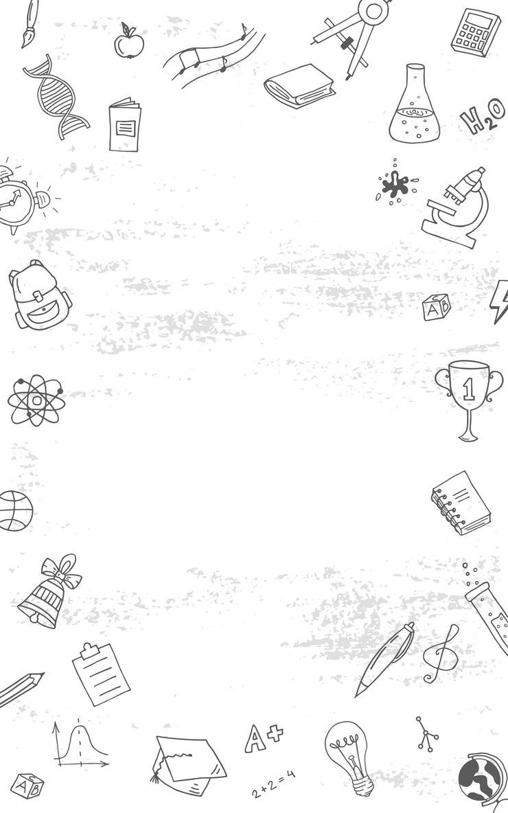 Quadro de escola com espaço vazio para o seu desenho Doodle elementos lineares desenho educacional engraçado para