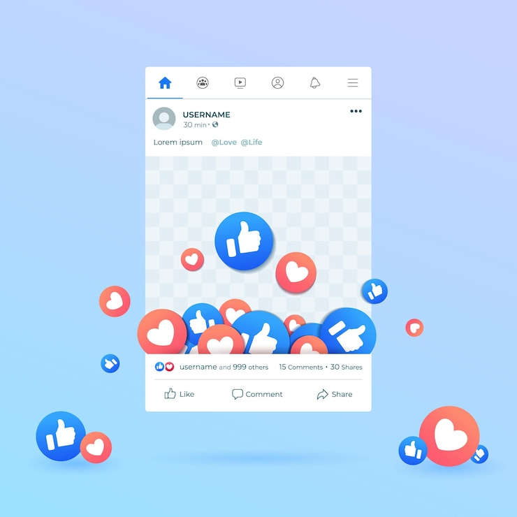Vetor quadro de objeto relacionado ao conteúdo sns