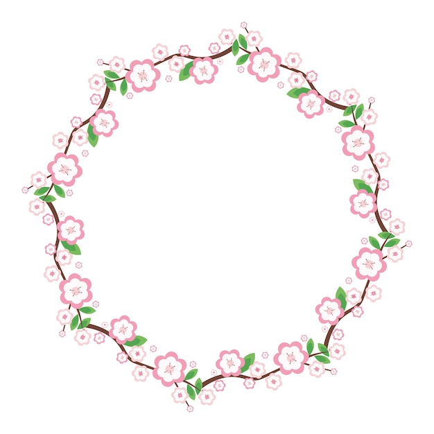 quadro floral de mão desenhada doodle