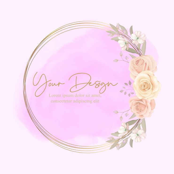 Quadro floral elegante com design de rosas desabrochando