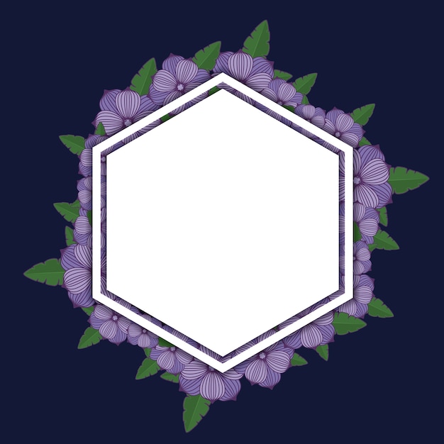 Quadro hexagonal decorativo