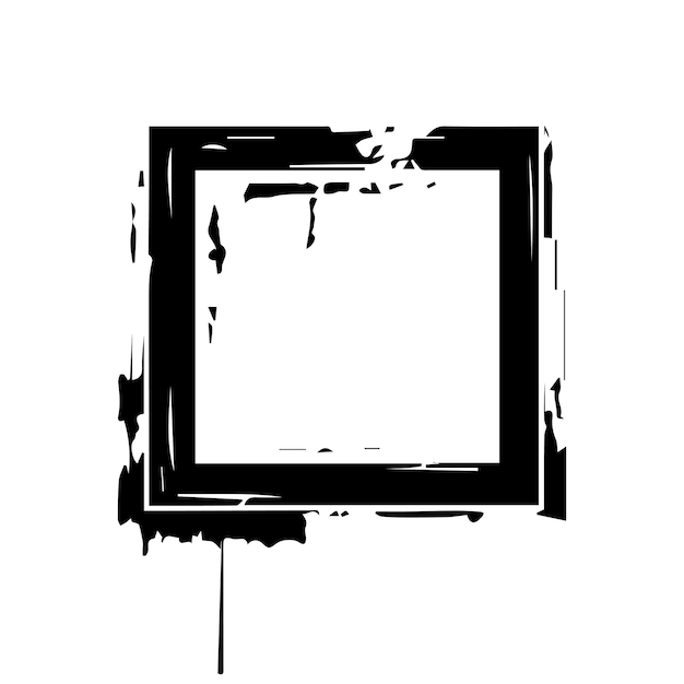 Vetor quadro isolado em fundo branco ilustração vetorial