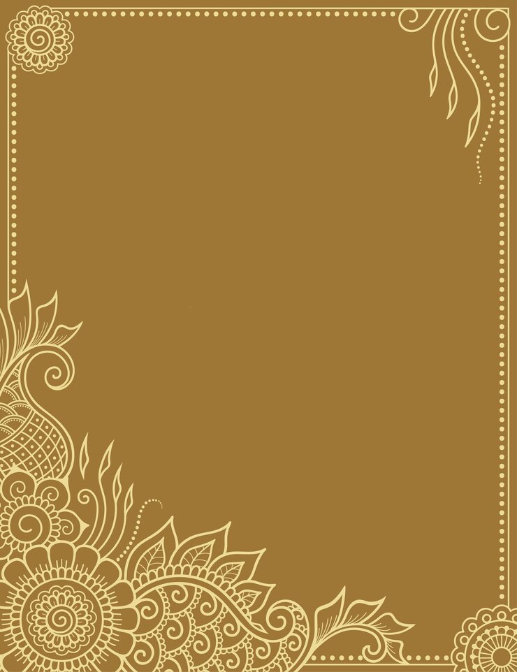 Quadro na tradição oriental. mandala inferior no estilo mehndi.
