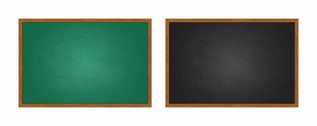 Quadro preto e verde realista em moldura de madeira isolada em fundo branco