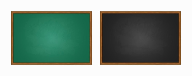 Quadro preto e verde realista em moldura de madeira isolada em fundo branco