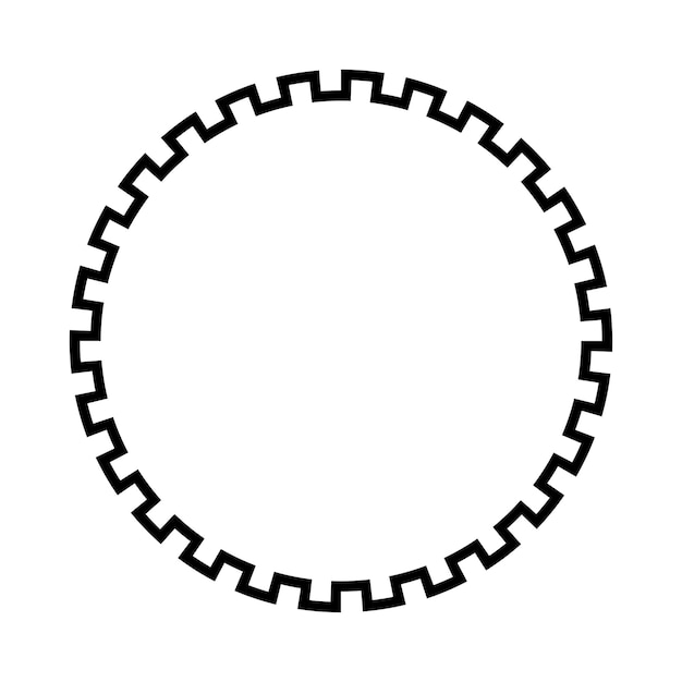 Quadro redondo chave grego. borda do círculo de motivos egípcios, assírios e gregos típicos.