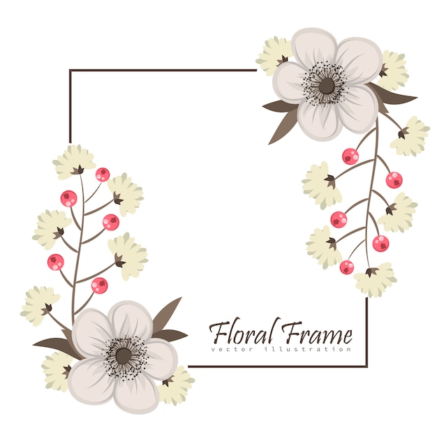 Quadro vintage com flores