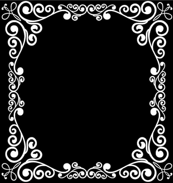 quadros ornamentais pretos e brancos 1