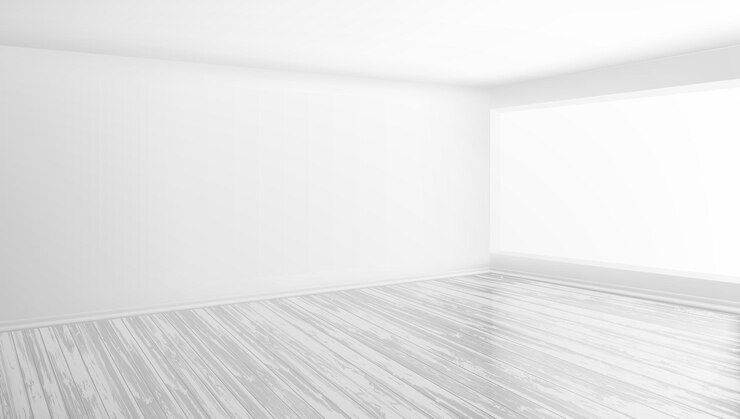 Vetor quarto vazio interior moderno brilhante