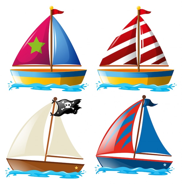 Quatro projetos de veleiros