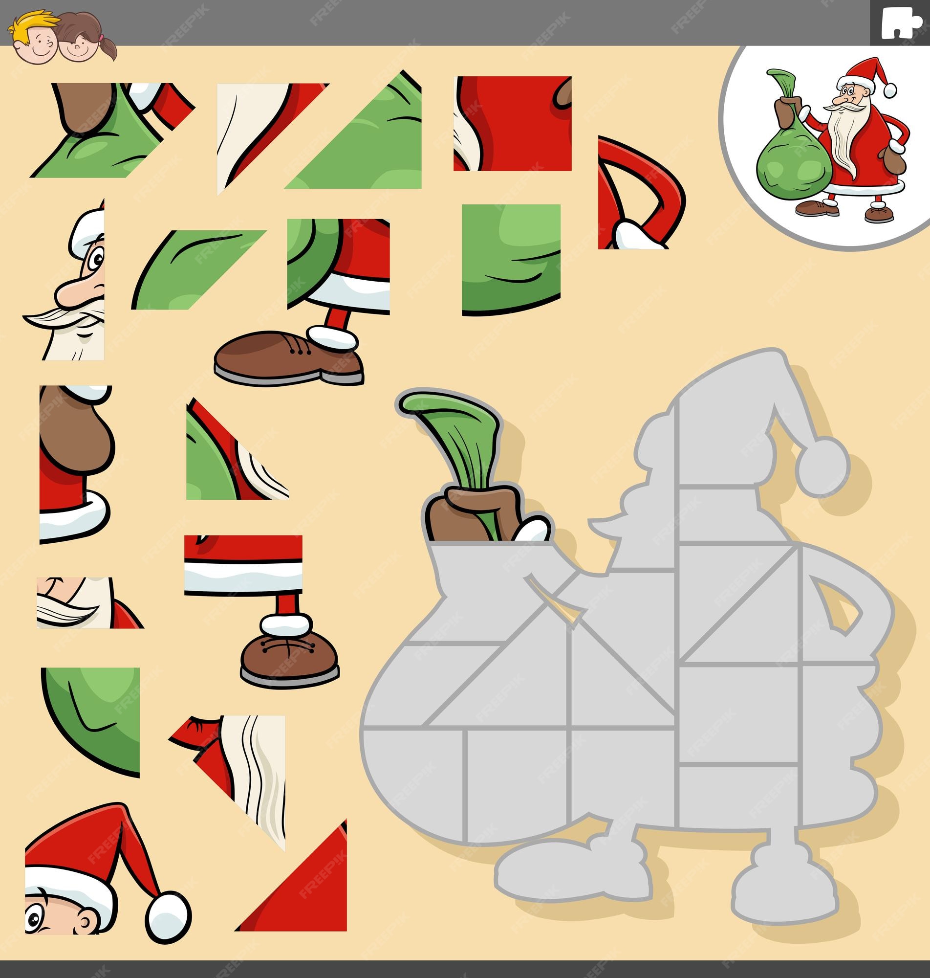 Ilustração Dos Desenhos Animados De Jogos Educativos De Quebra Cabeça Com  Personagens De Papai Noel PNG , Inverno, Diversão, Feriado PNG Imagem para  download gratuito