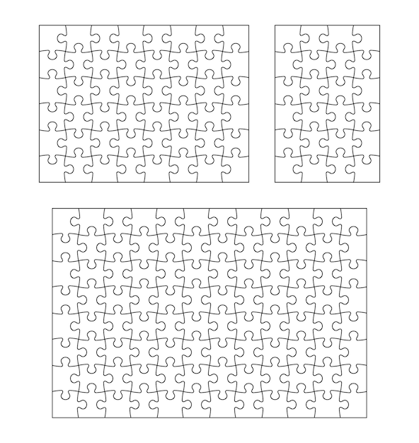 Grade De Quebra- Cabeça. Quebra-cabeça 24 Peças Ilustração do