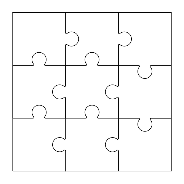 quebra-cabeça Quebra-cabaça em branco