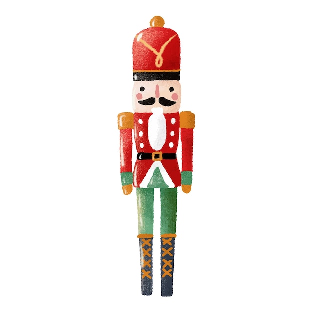 Quebra-nozes de Natal Soldado em uniforme